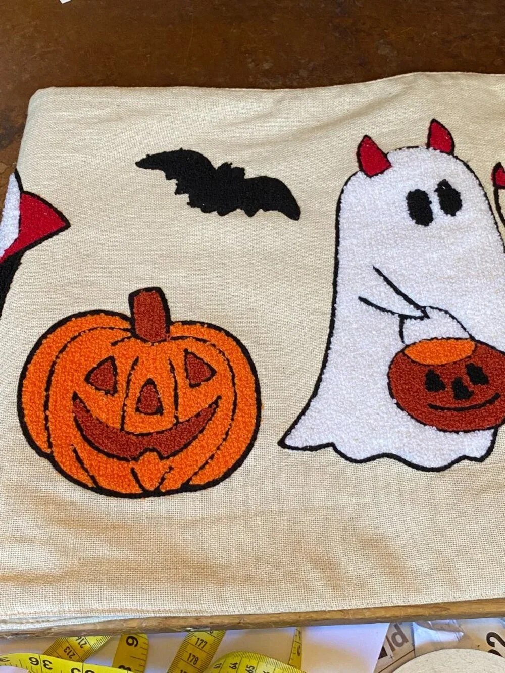 isaac Mizrahi Halloween Ghost Goblins Ghouls Frankenstein Table Runner